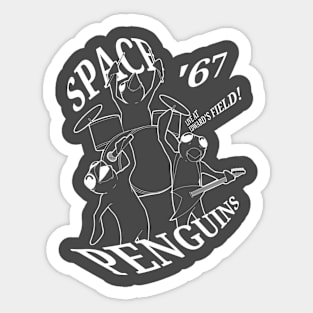 Space Penguins '67 White Sticker